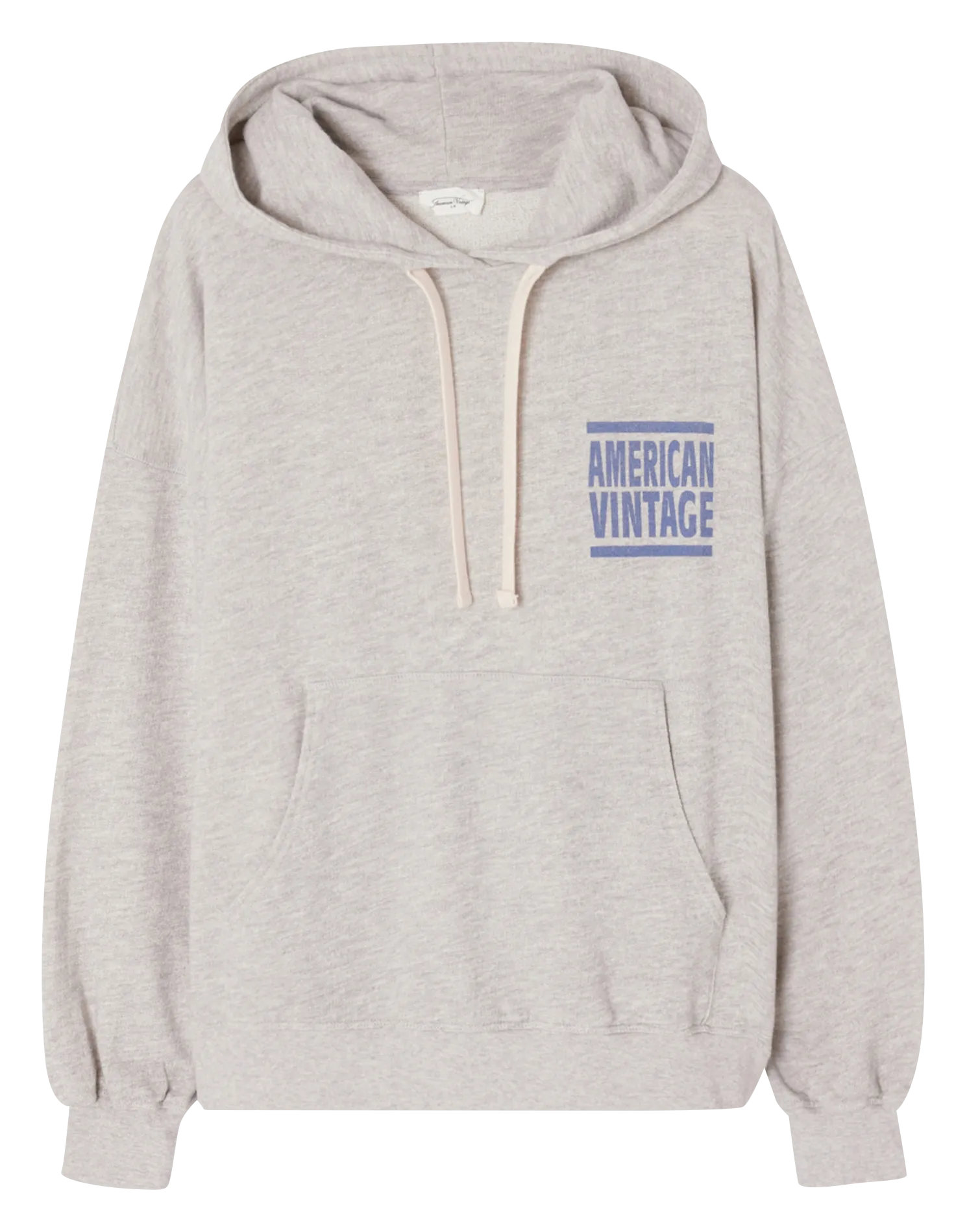 Sweat à capuche sérigraphié en coton mélangé Gris ZOFBAY