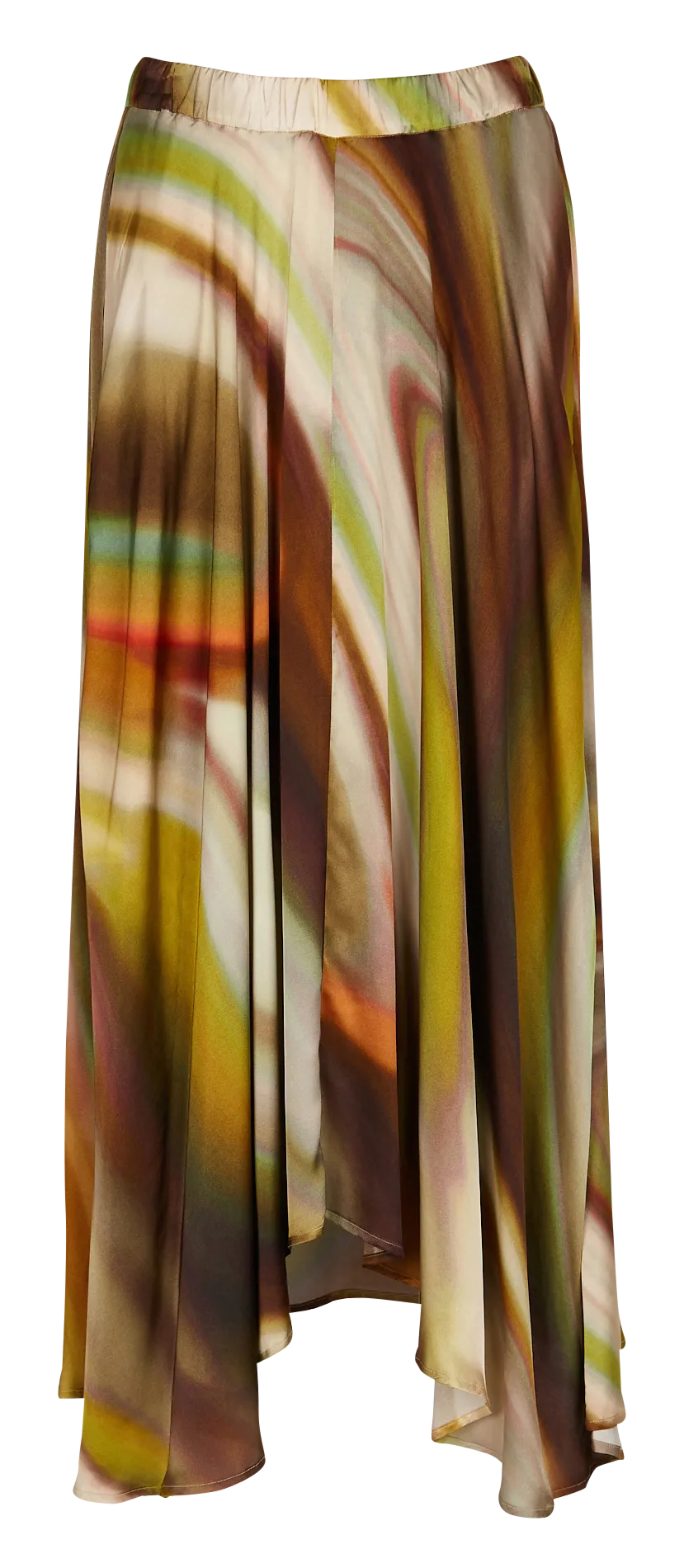 Jupe longue asymétrique Multicolore JACINTO