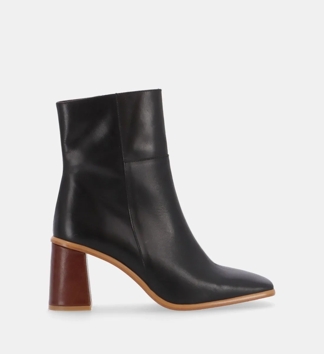Bottines en cuir Noir WEST