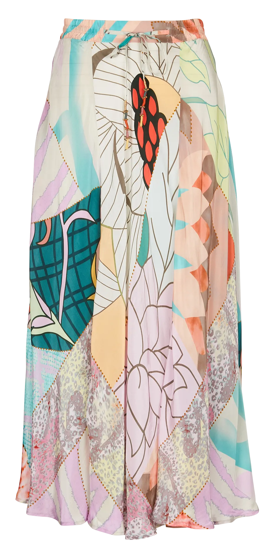 Jupe midi imprimée Multicolore SUSANNA