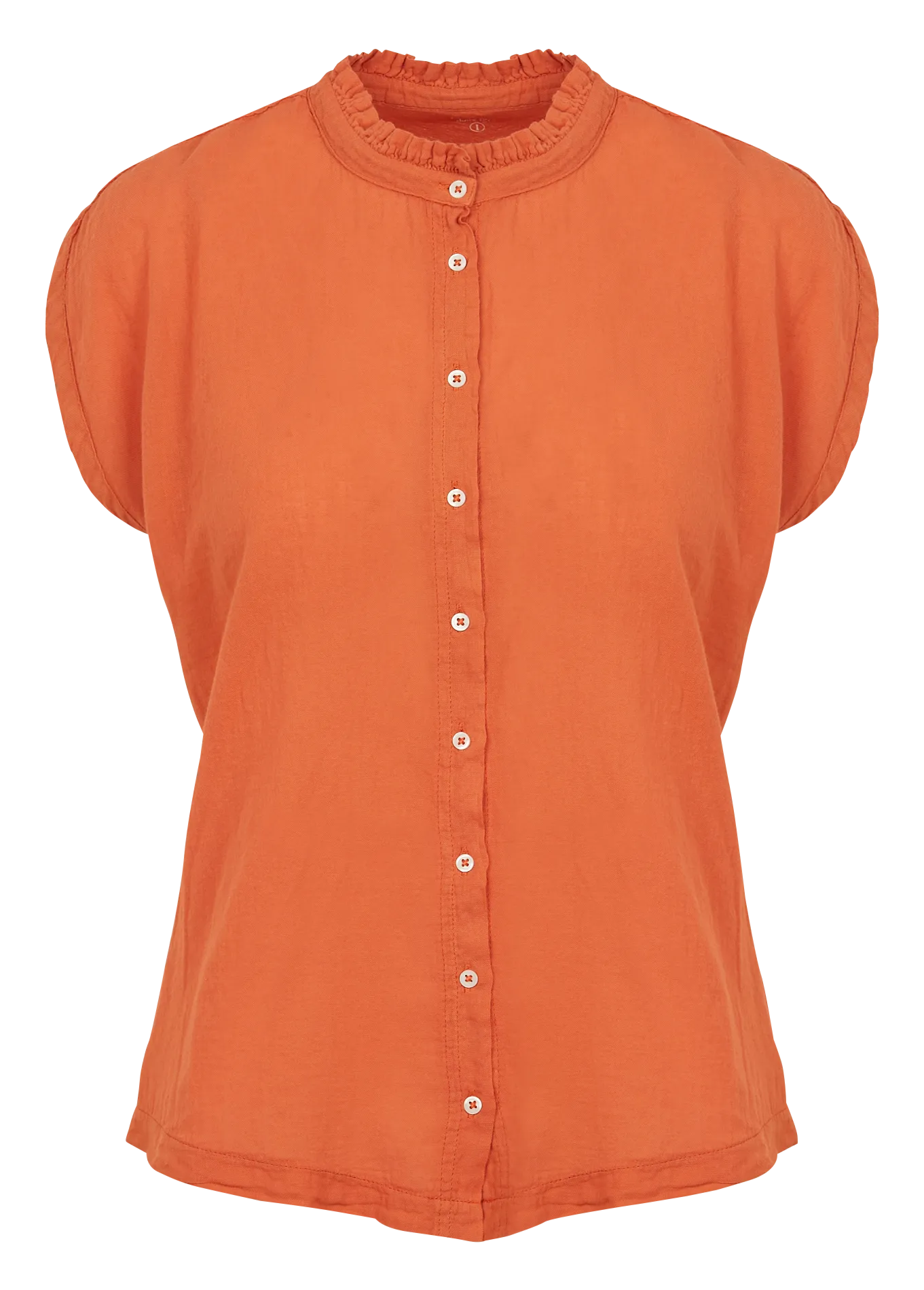 Chemise sans manche en coton Orange TRESSY