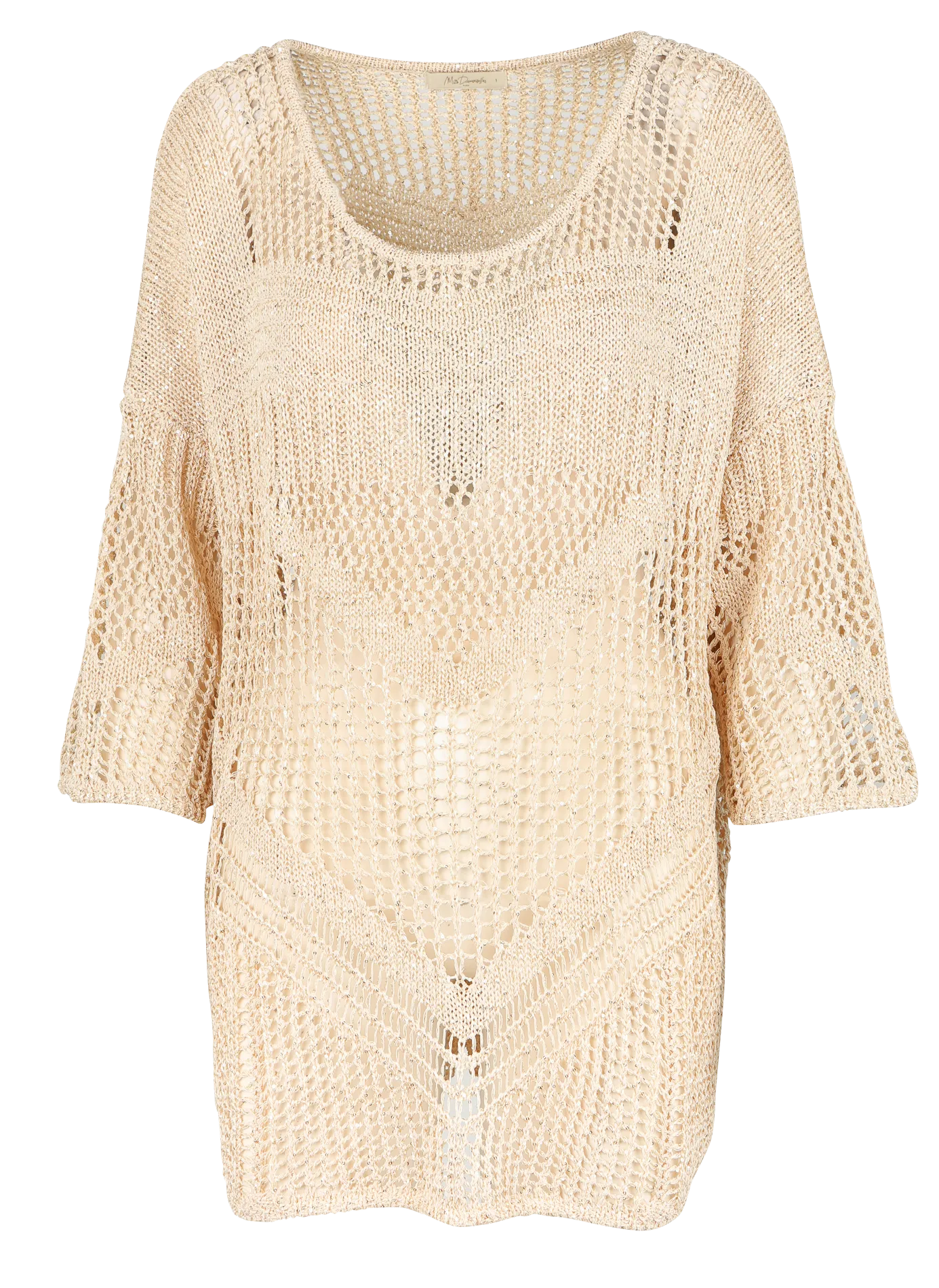 Top ample en maille ajouré Doré STAR