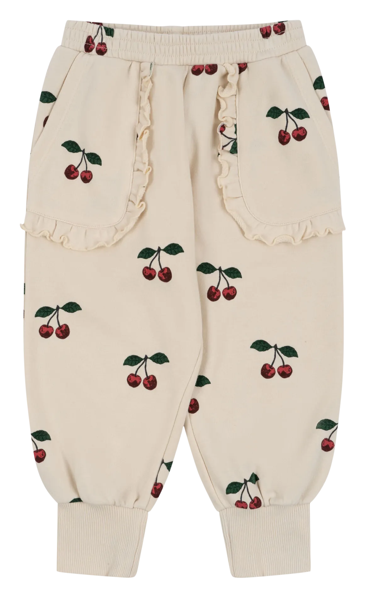 Jogging à imprimé en coton bio mélangé Rose