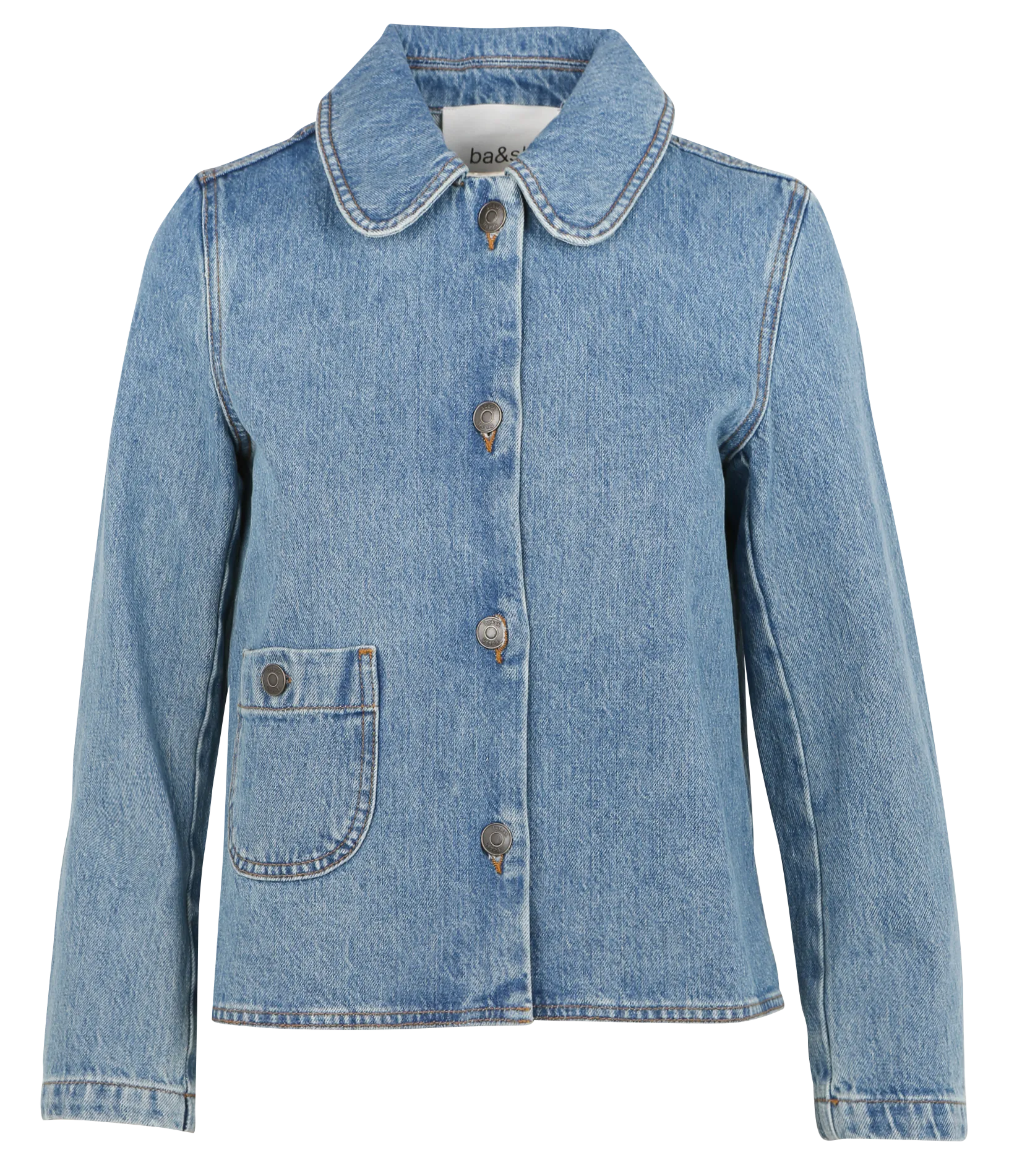 Veste courte en denim délavé Bleu TINY