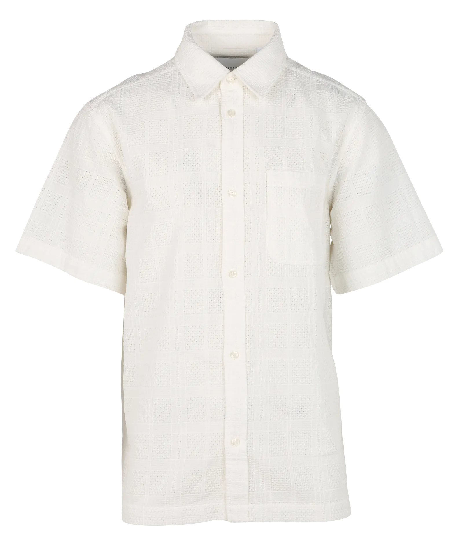 Chemise droite col classique en coton Beige CHARLIE