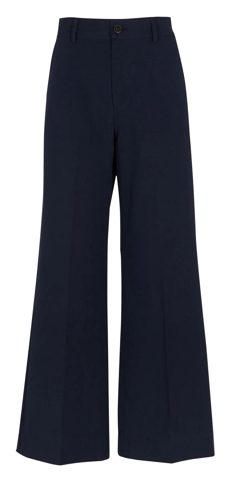 Pantalon flare taille haute Bleu