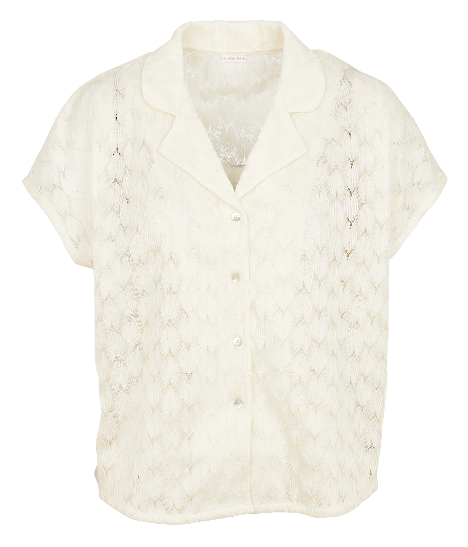 Chemise ample à manches courtes Blanc HAWAI