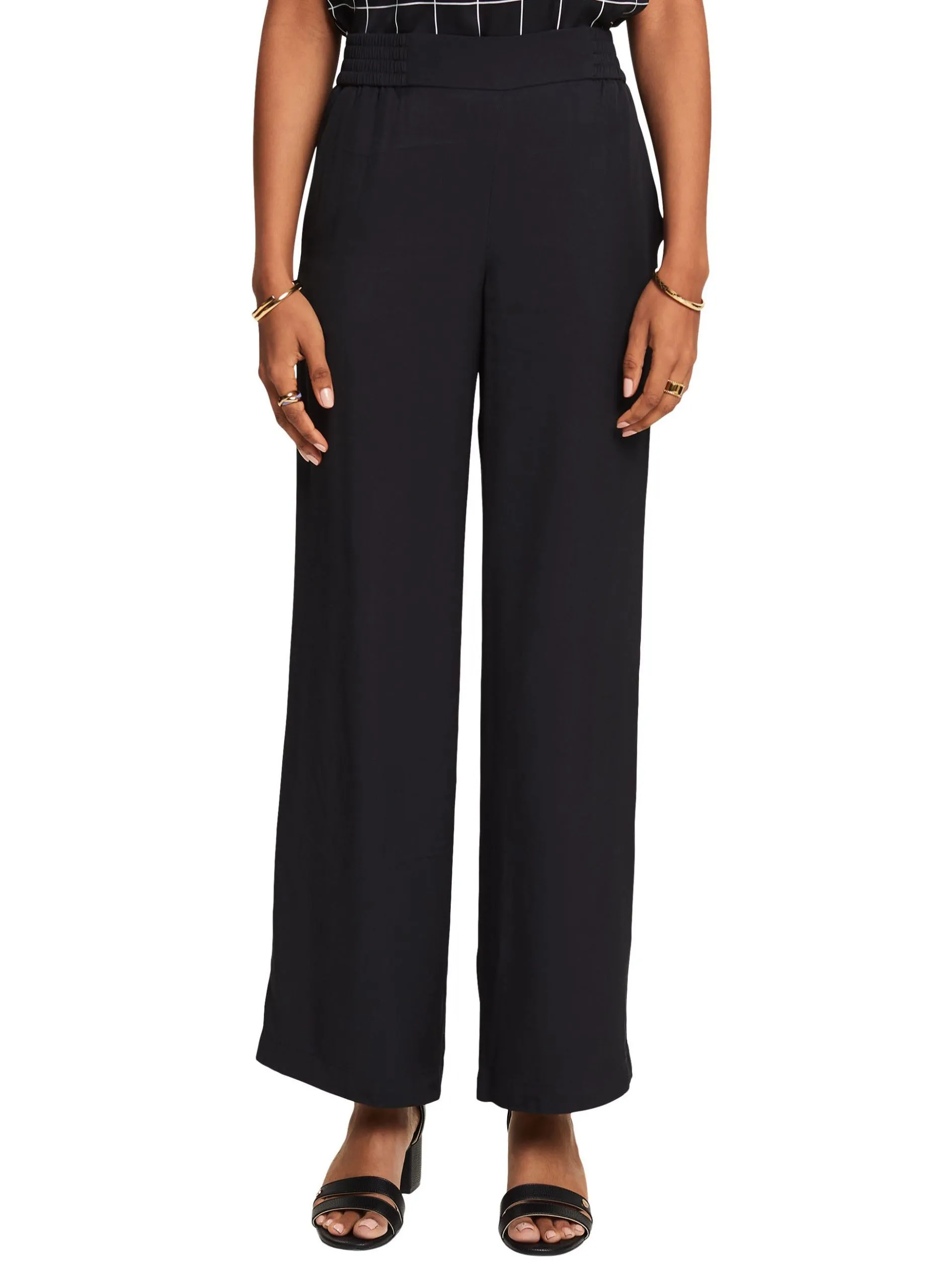 Pantalon large Noir
