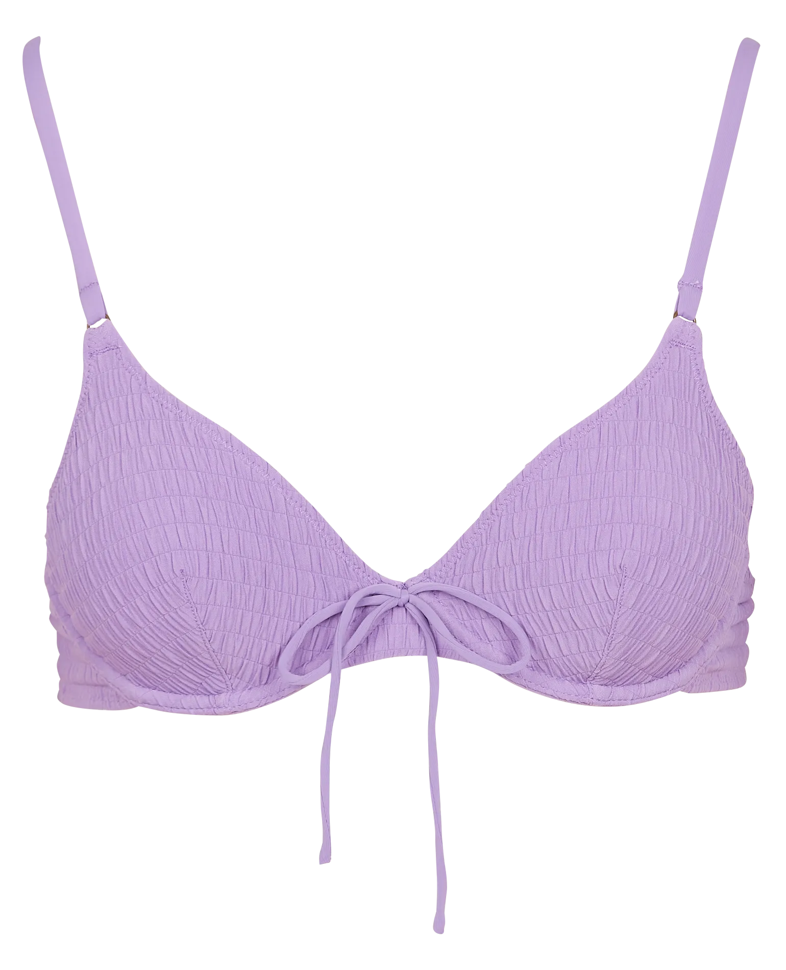 Haut de maillot froncé Violet ROMEO