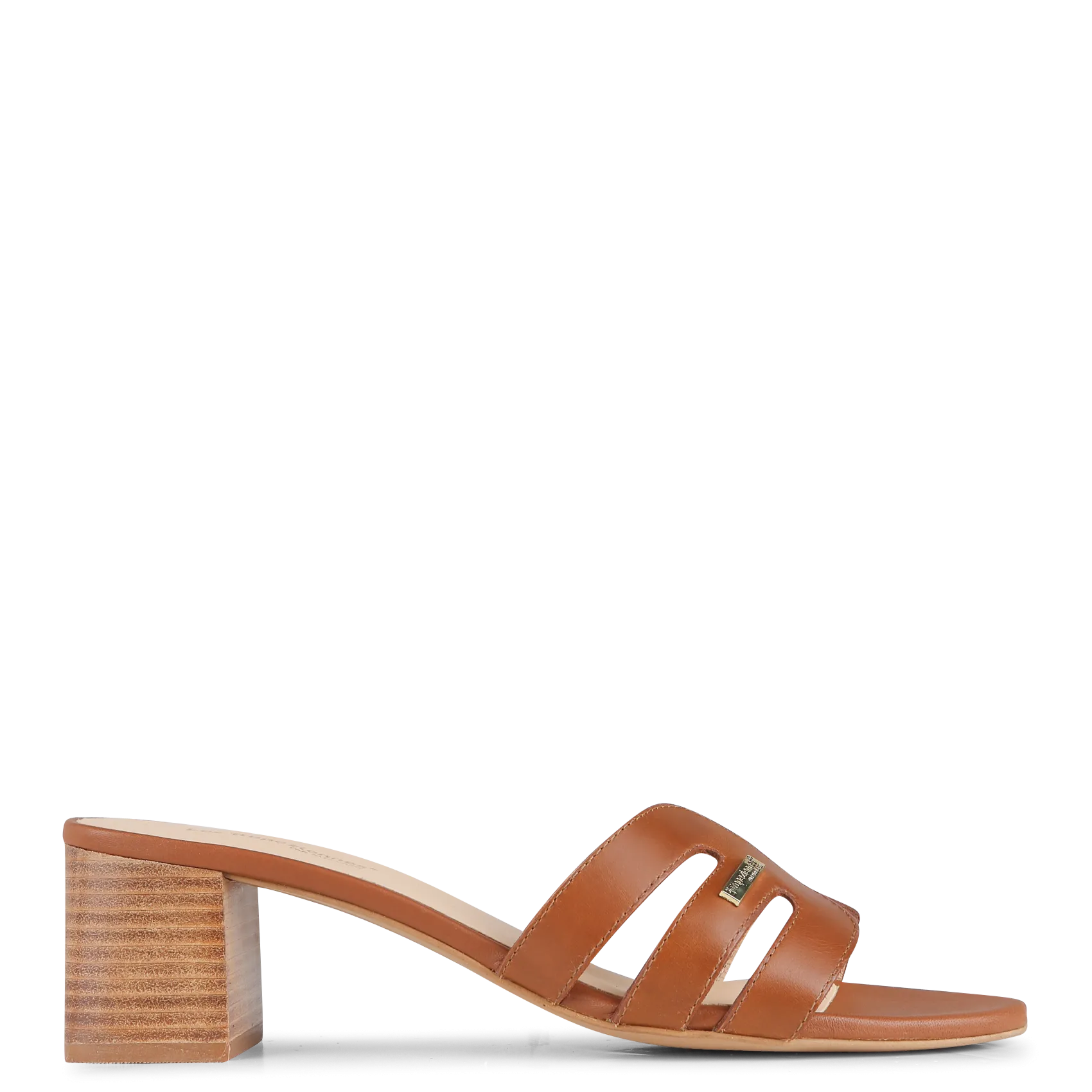 Sandales à talons en cuir Marron LIVIA