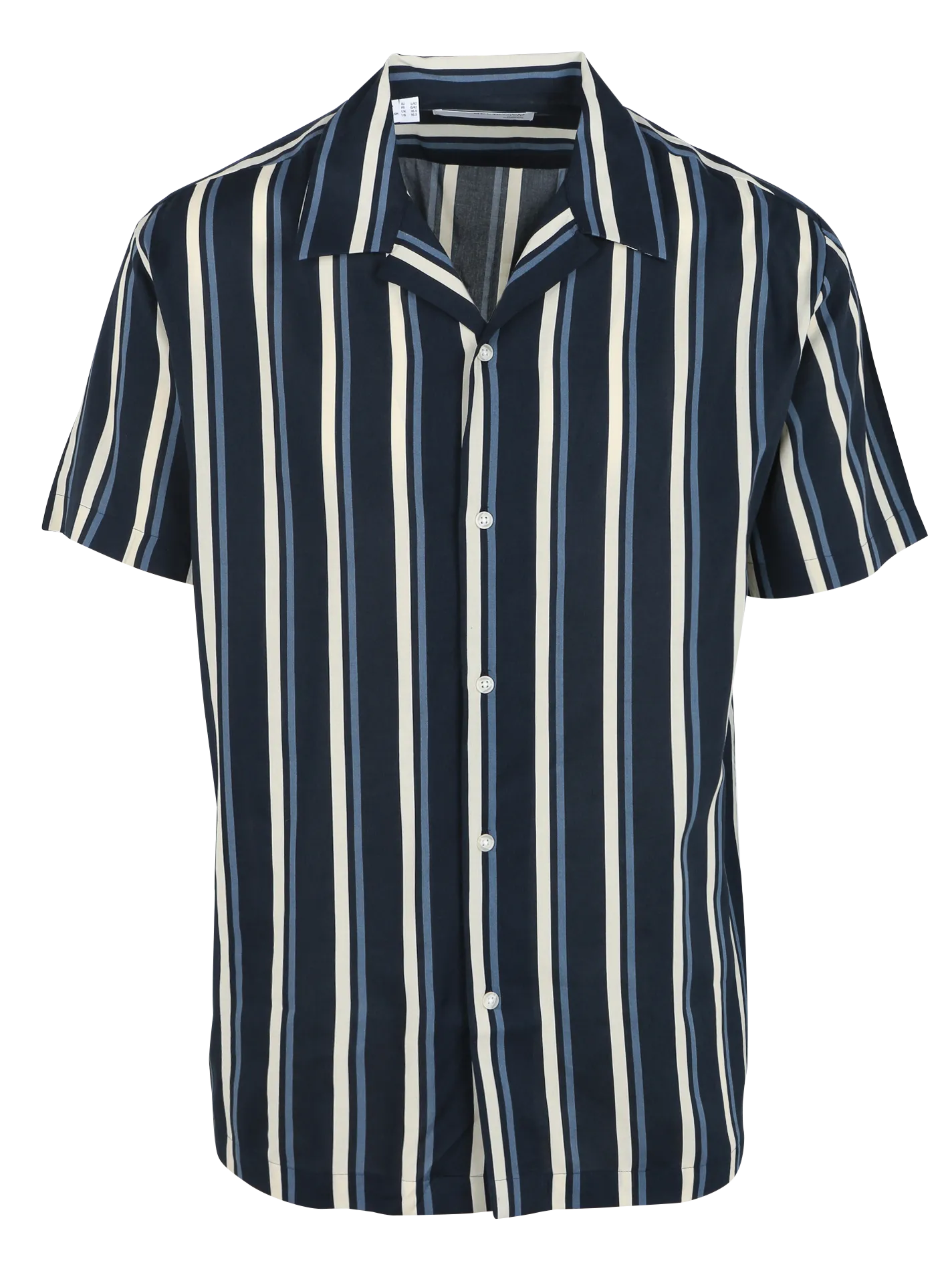 Chemise regular-fit en coton bio mélangé Bleu AIR