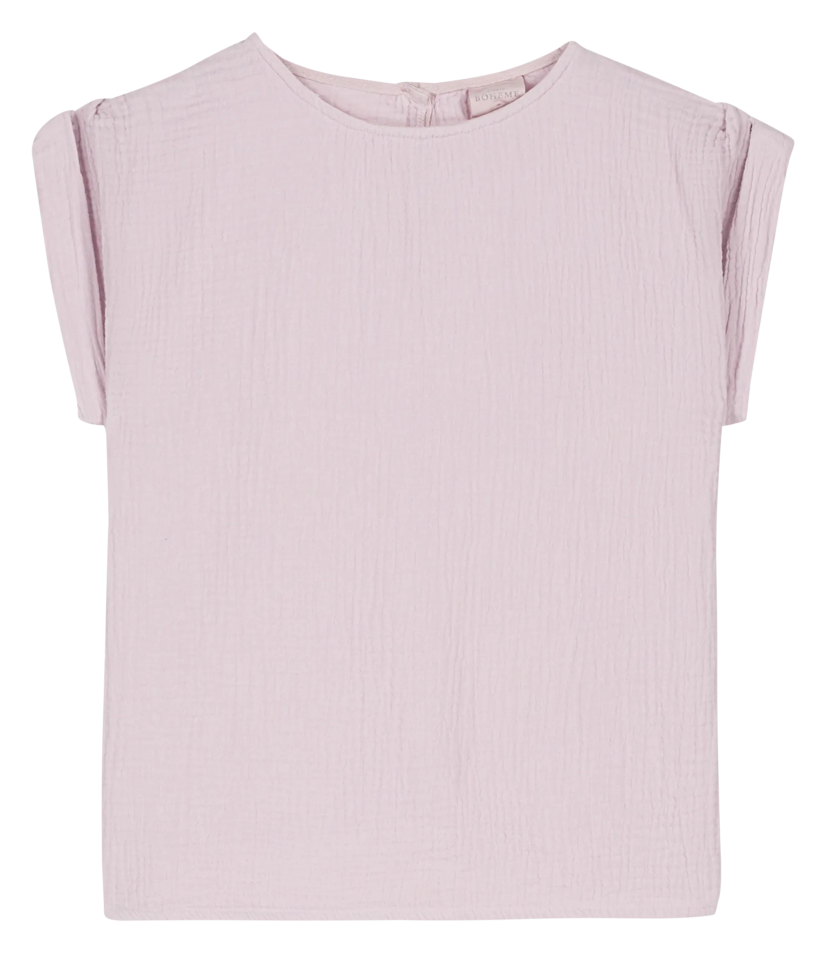 Blouse ample col rond en coton bio Violet PRASLIN