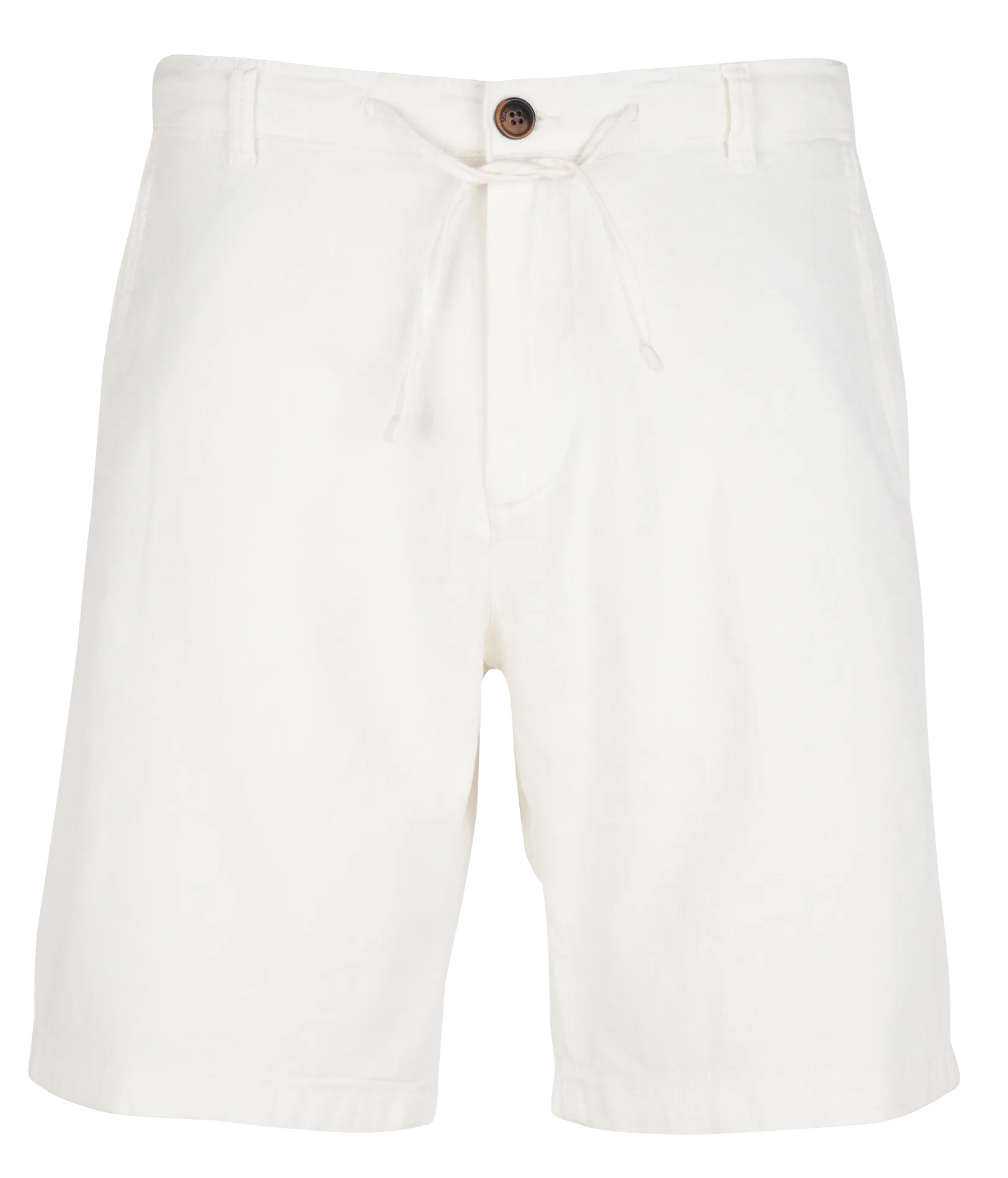 Short regular-fit en coton bio mélangé Blanc
