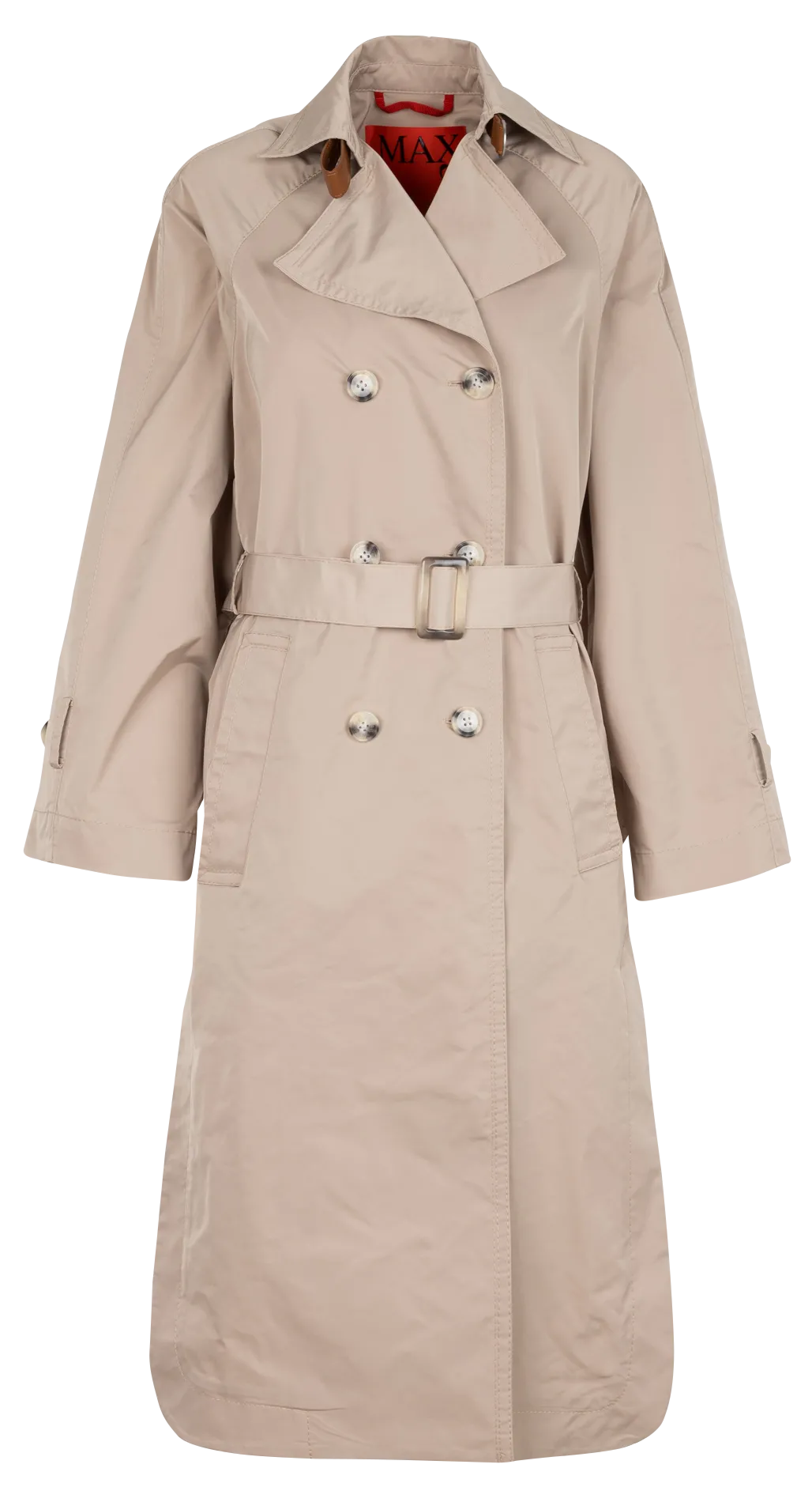 Trench imperméable ceinturée à col tailleur Beige ELLADE