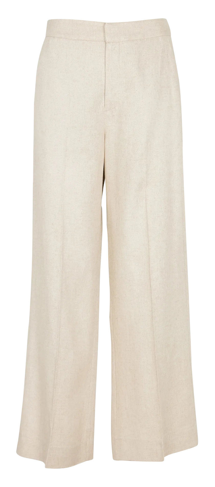 Pantalon large taille haute Beige PARTENA