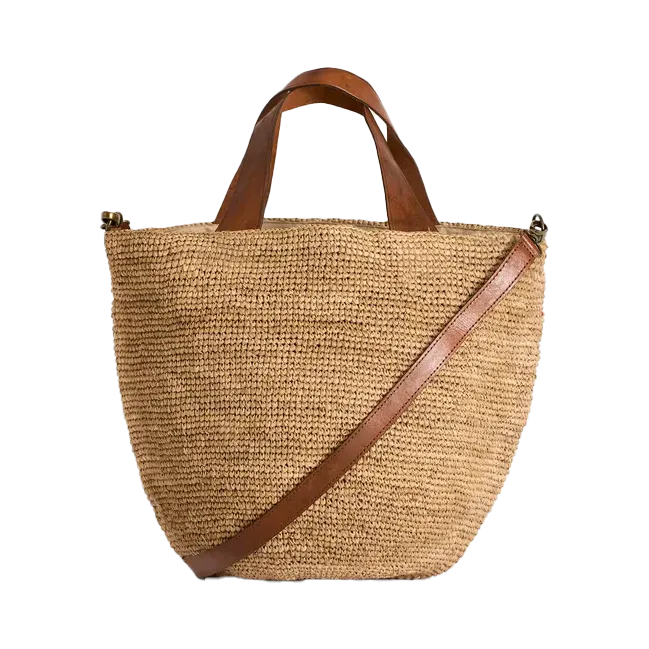 Sac en raphia Beige MIROZY