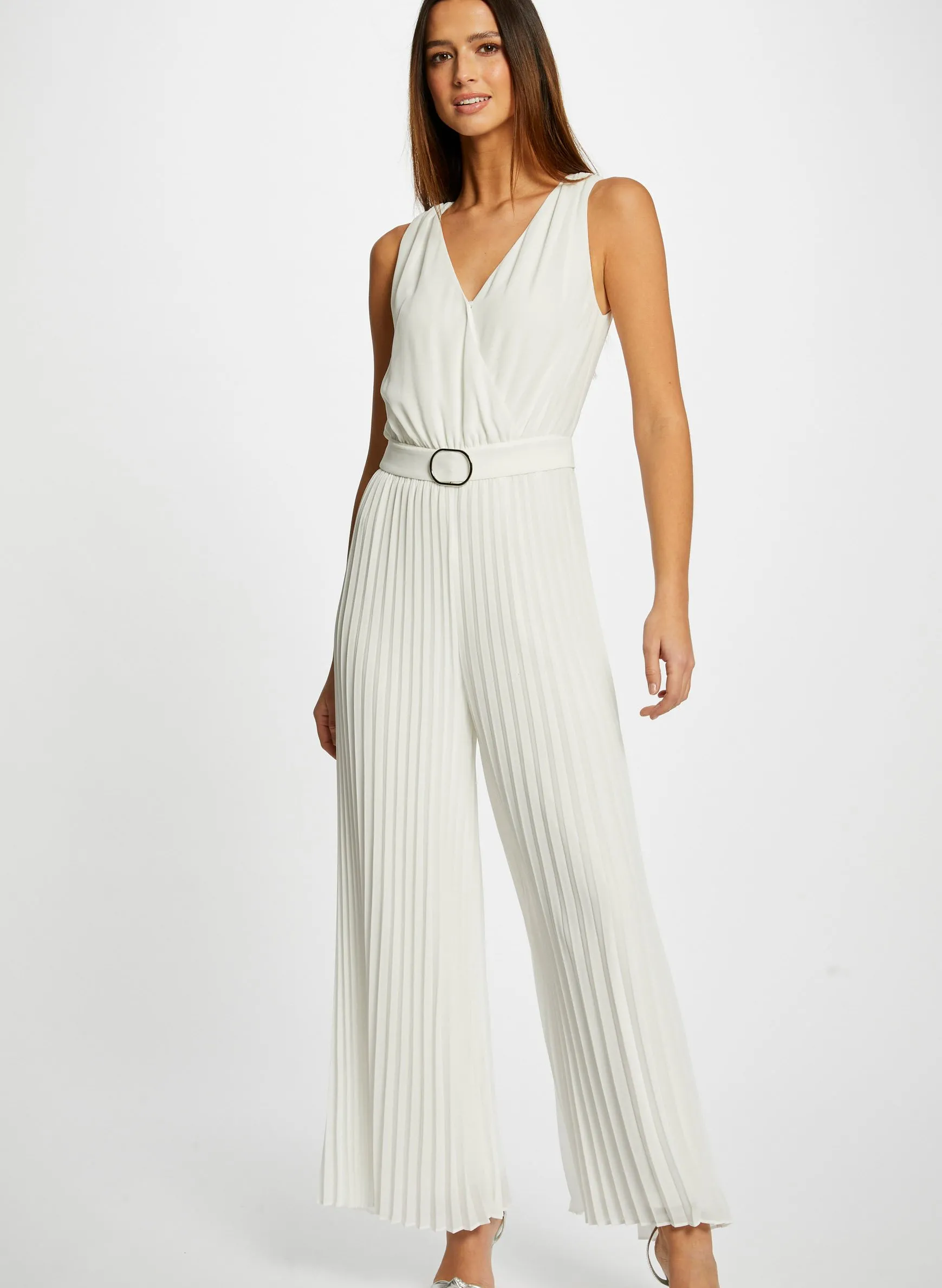 Combinaison col v Beige 221-PSAMARA