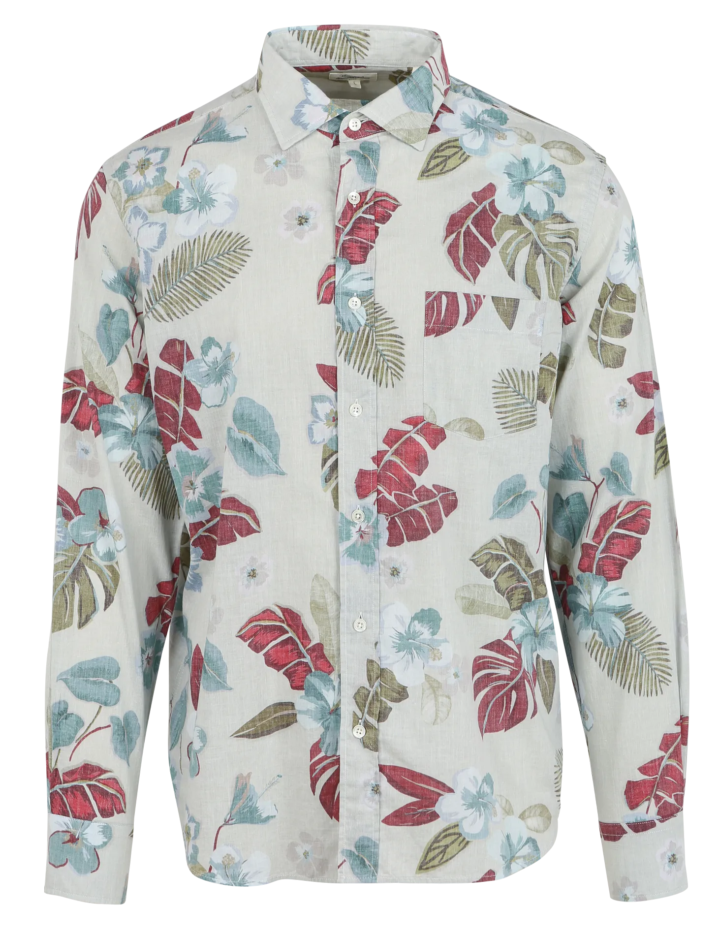 Chemise regular-fit à imprimé végétal en coton Multicolore PAUL