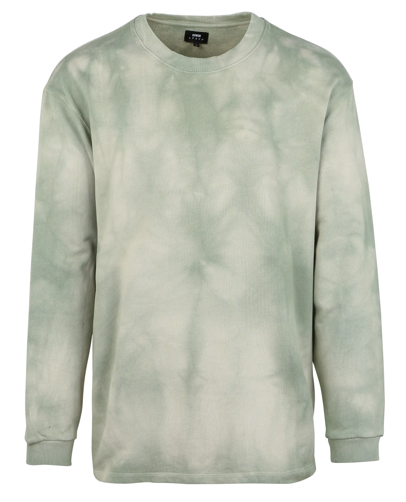 Sweat oversize col rond en coton Beige DIAZ