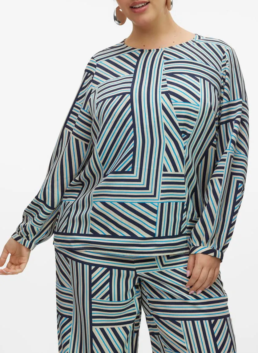 Blouse droite imprimée Multicolore GIJI