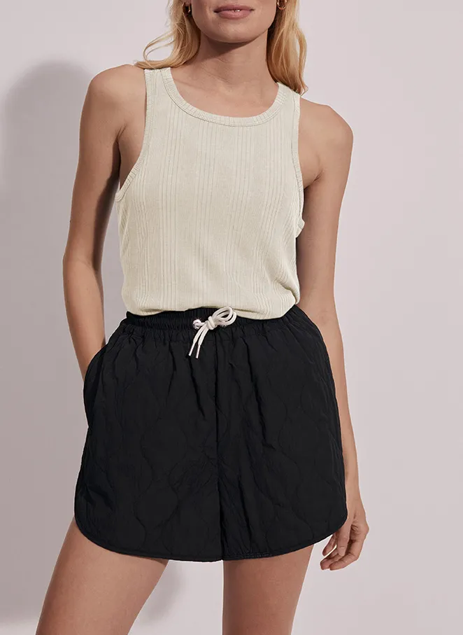 Débardeur droit à col rond Beige THURMAN