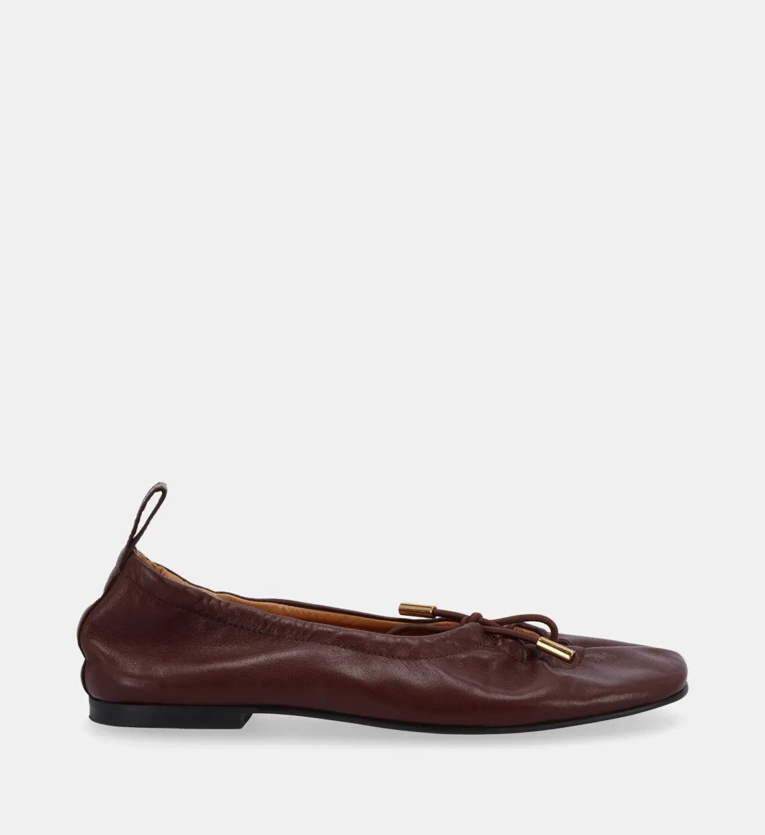 Ballerines en cuir Marron ROSALIND