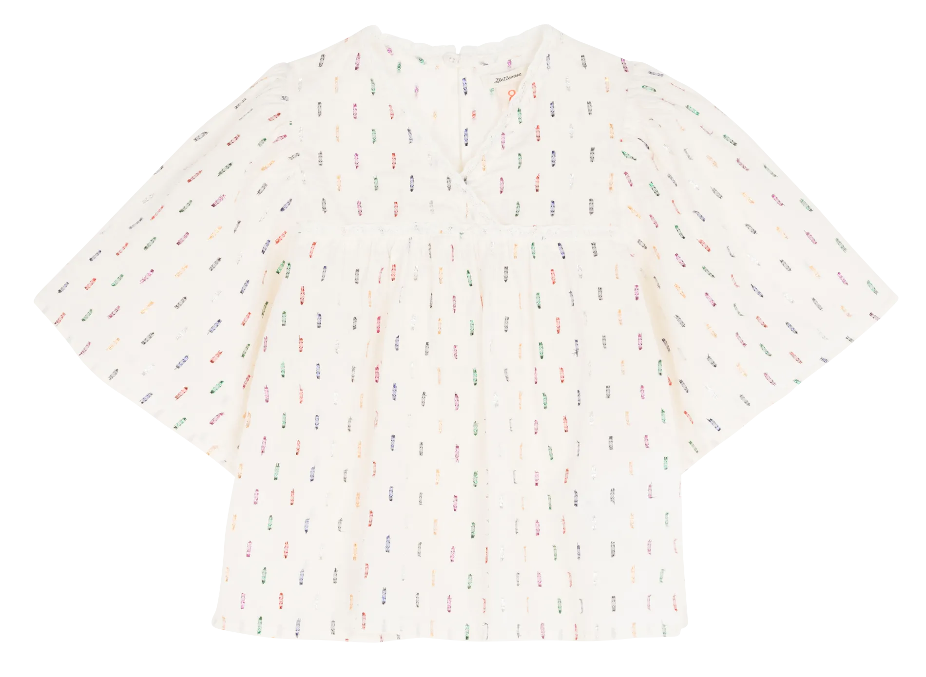 Blouse manches courtes en coton mélangé Gris HOWL