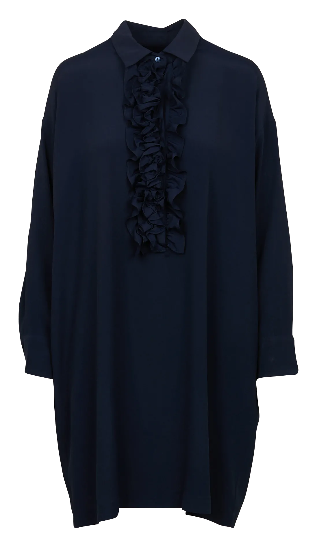Robe courte à volants Bleu KITA
