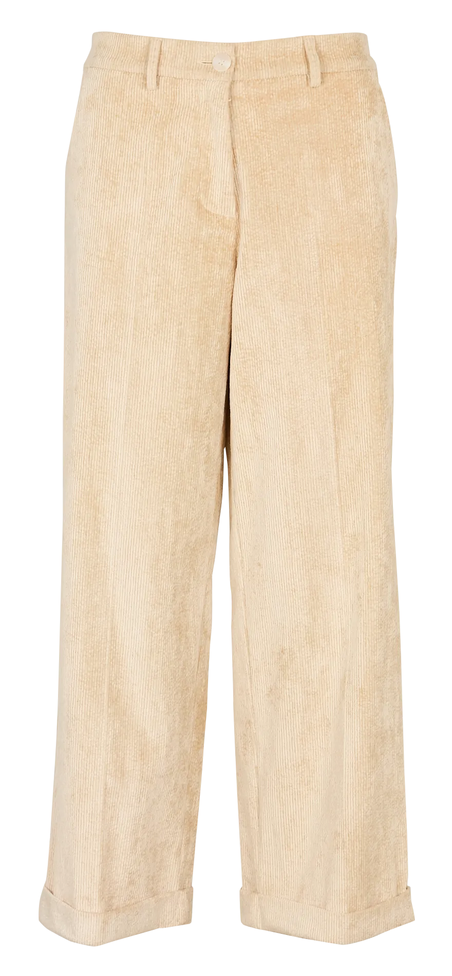 Pantalon large en coton mélangé Beige DANGO