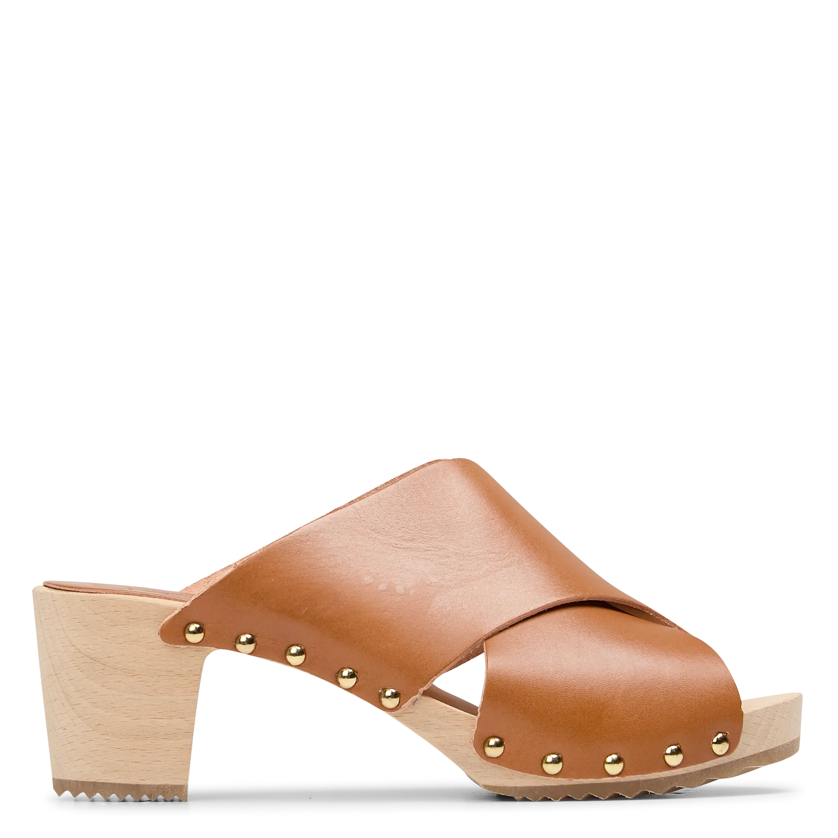 Sandale en cuir végétal Marron CHIARA