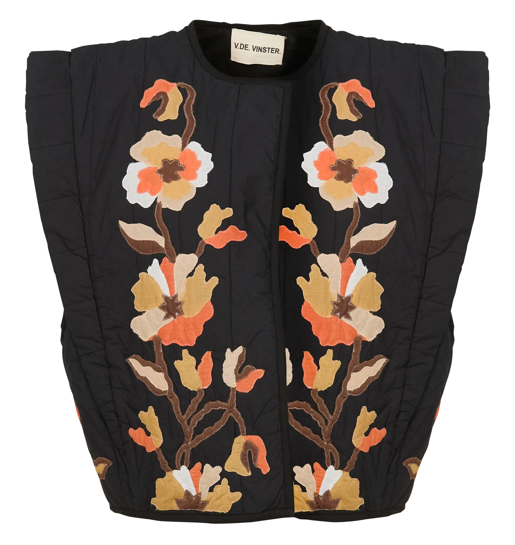 Boléro court en coton matelassé Noir DREAM