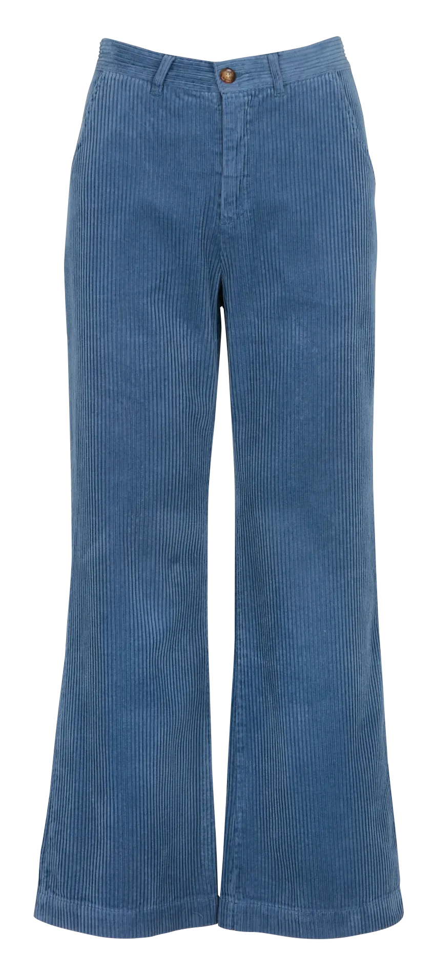 Pantalon en velours côtelé Bleu ANELLE