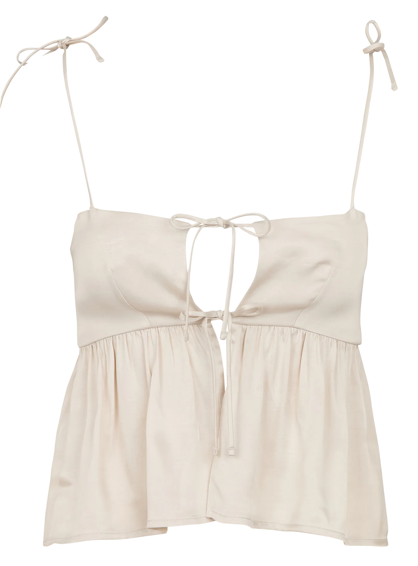 Top court volanté Blanc ROMY