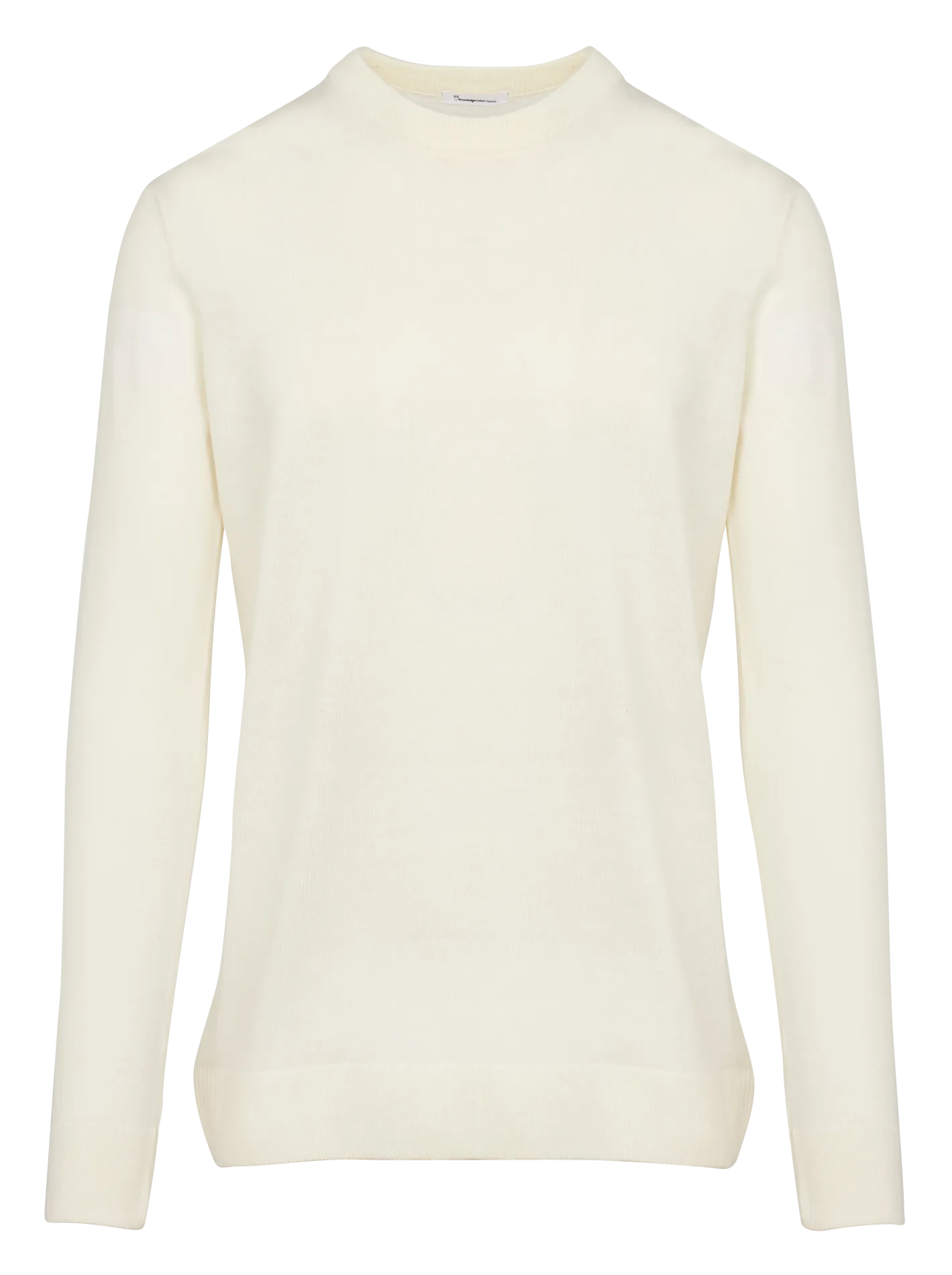 Pull col rond en laine  Blanc KARL
