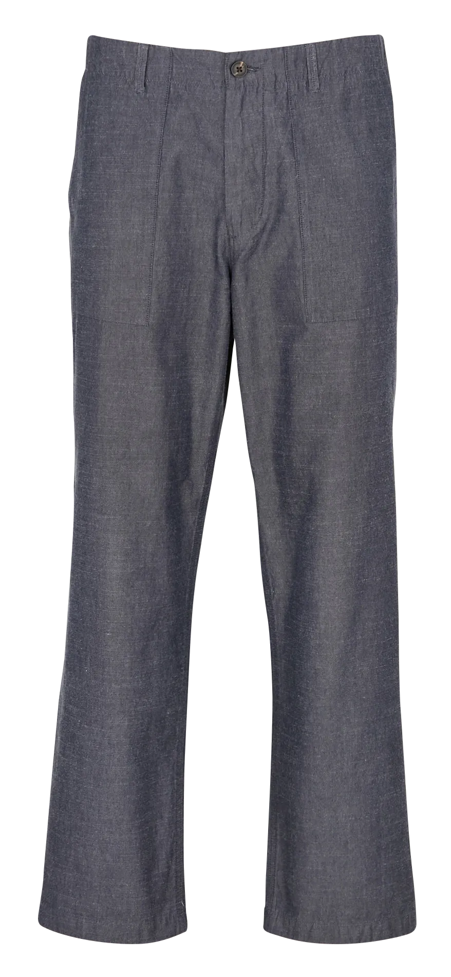 Pantalon droit en coton bio Bleu FLINT