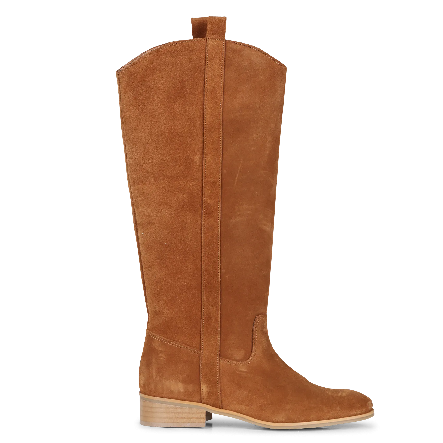 Bottes en cuir velours Marron
