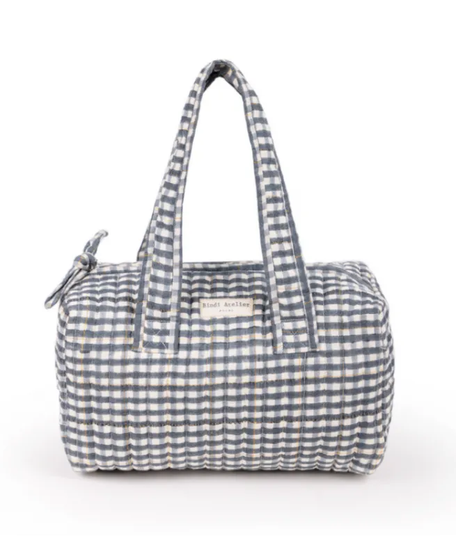 Sac vanity vichy et lurex Multicolore TARA BRUME