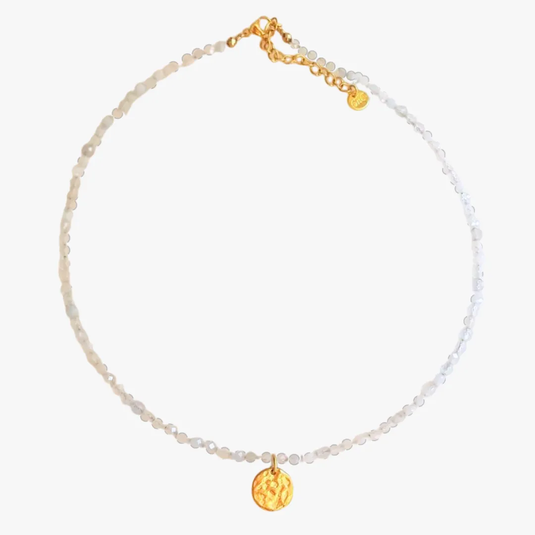 Collier aigue marine Bleu MIREILLE