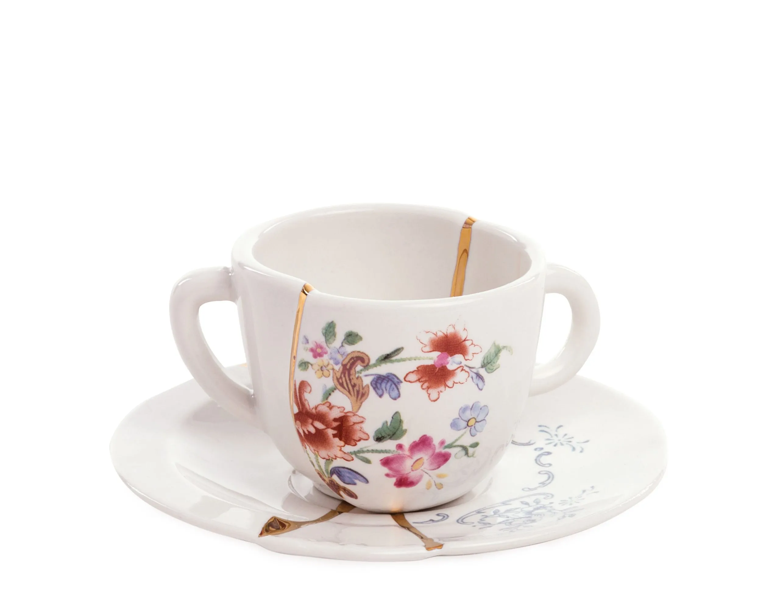 Tasse à café céramique Blanc KINTSUGI