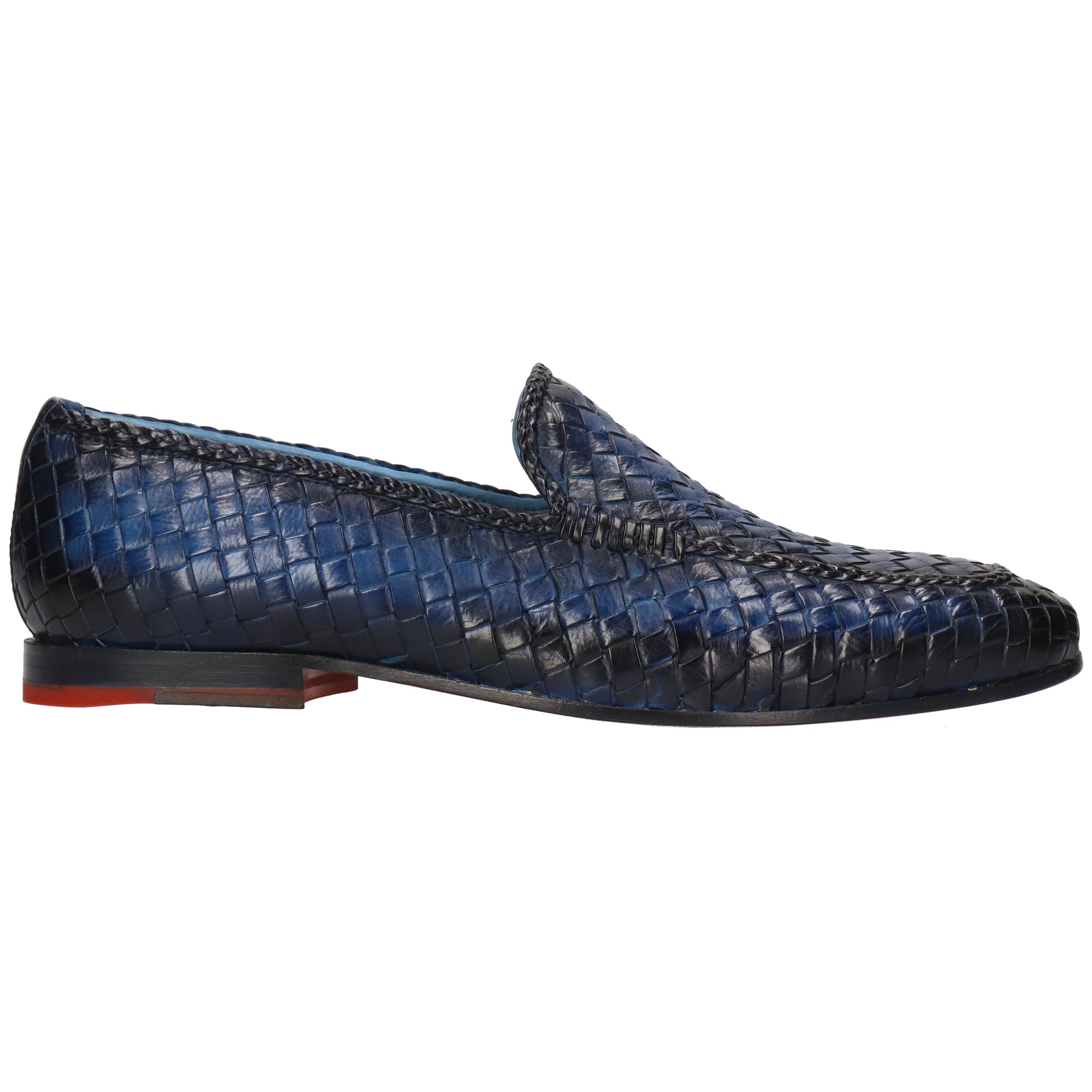 Mocassins en cuir Bleu CLIVE 22