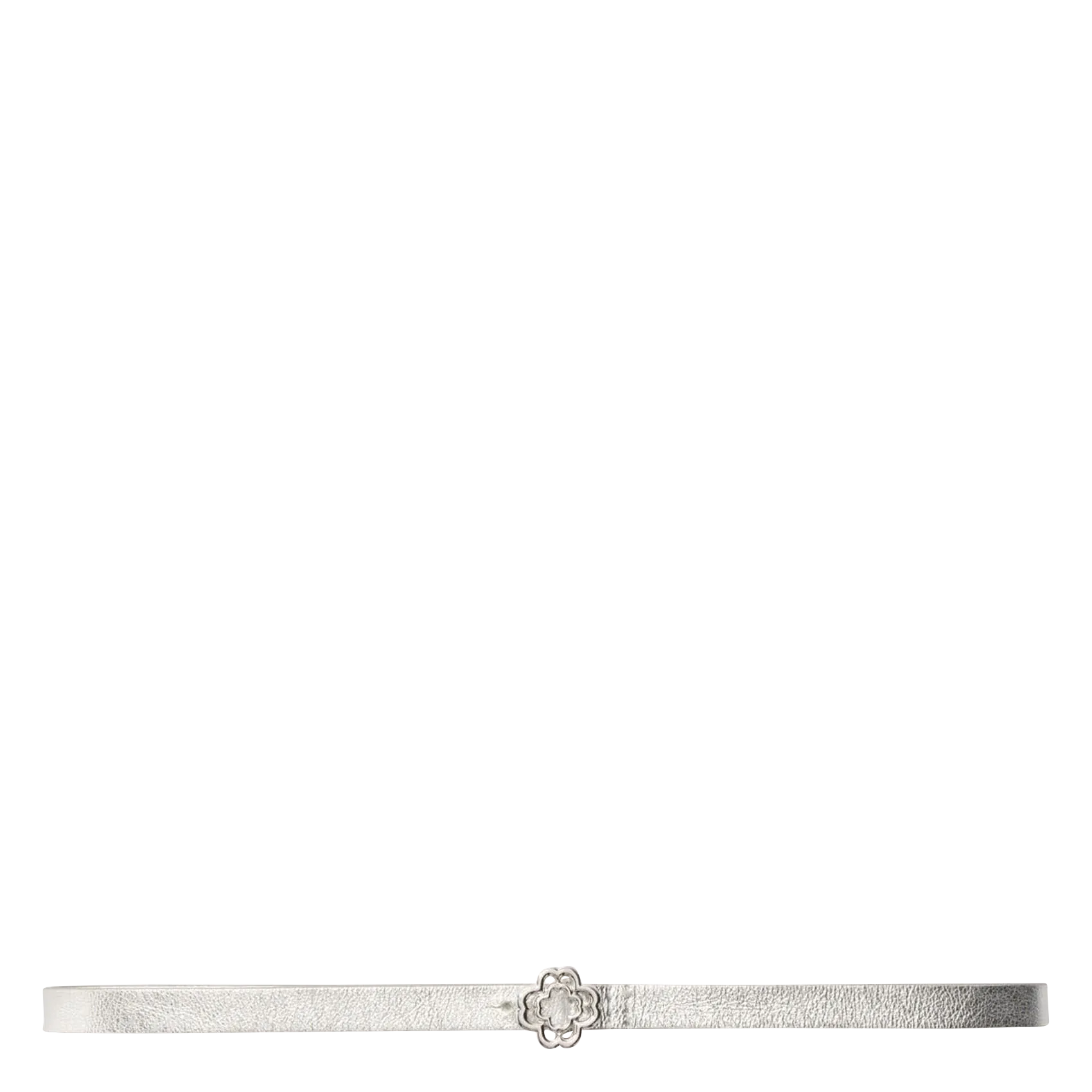 Ceinture fine métallisée Argent