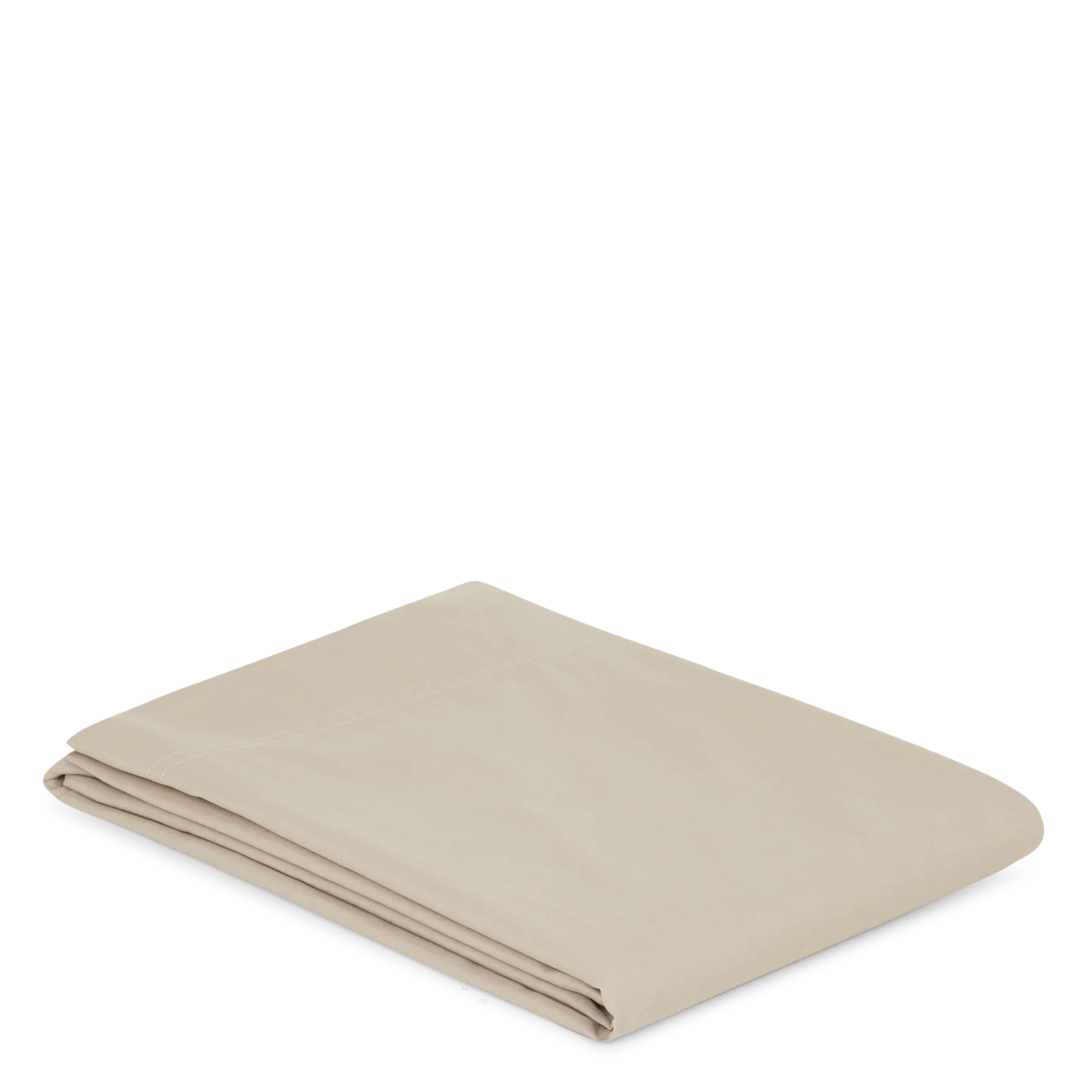 Drap plat en coton Beige DP PERCALE