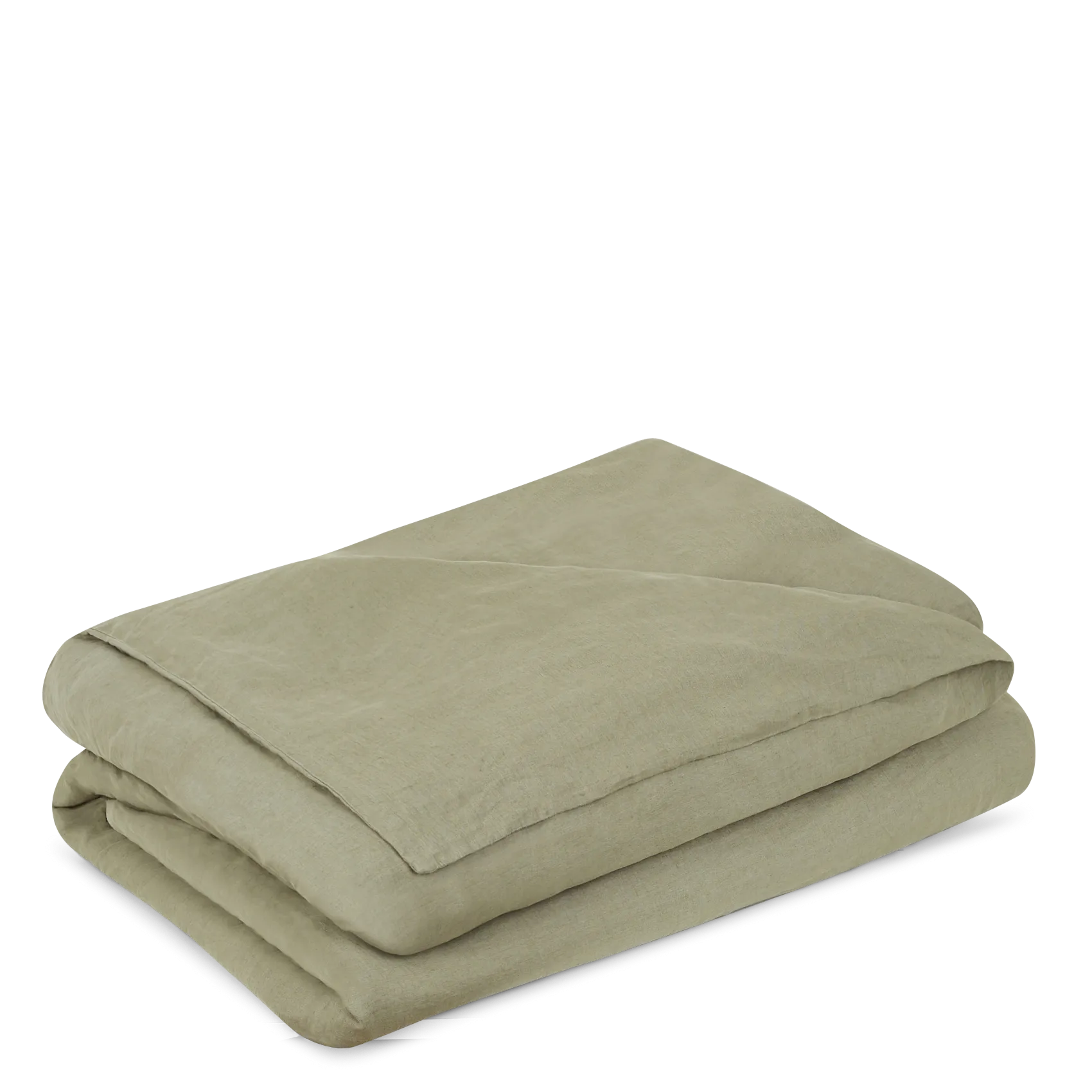 Housse de couette en lin lavé Kaki HC LIN