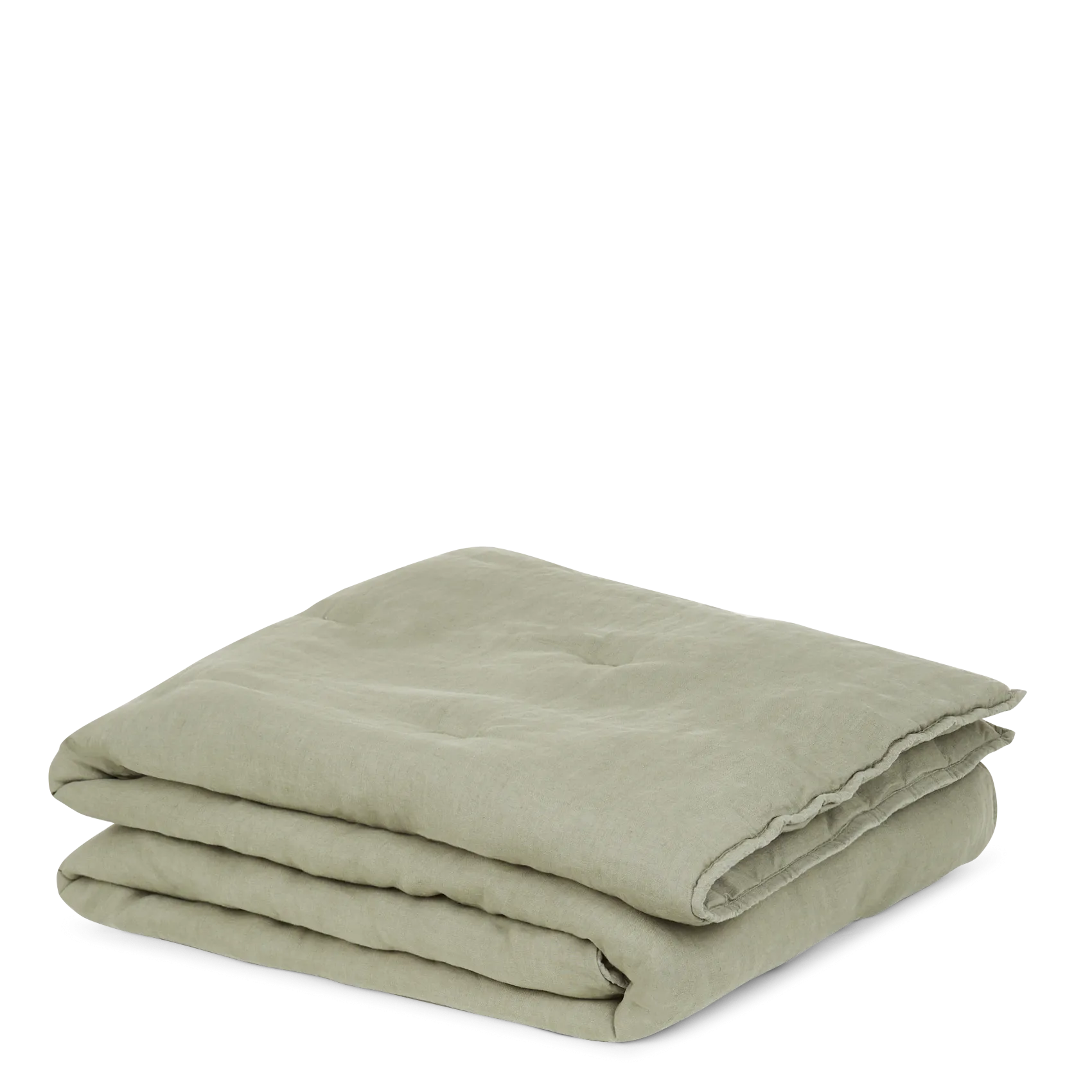Couvre lit en lin Kaki BDL LIN