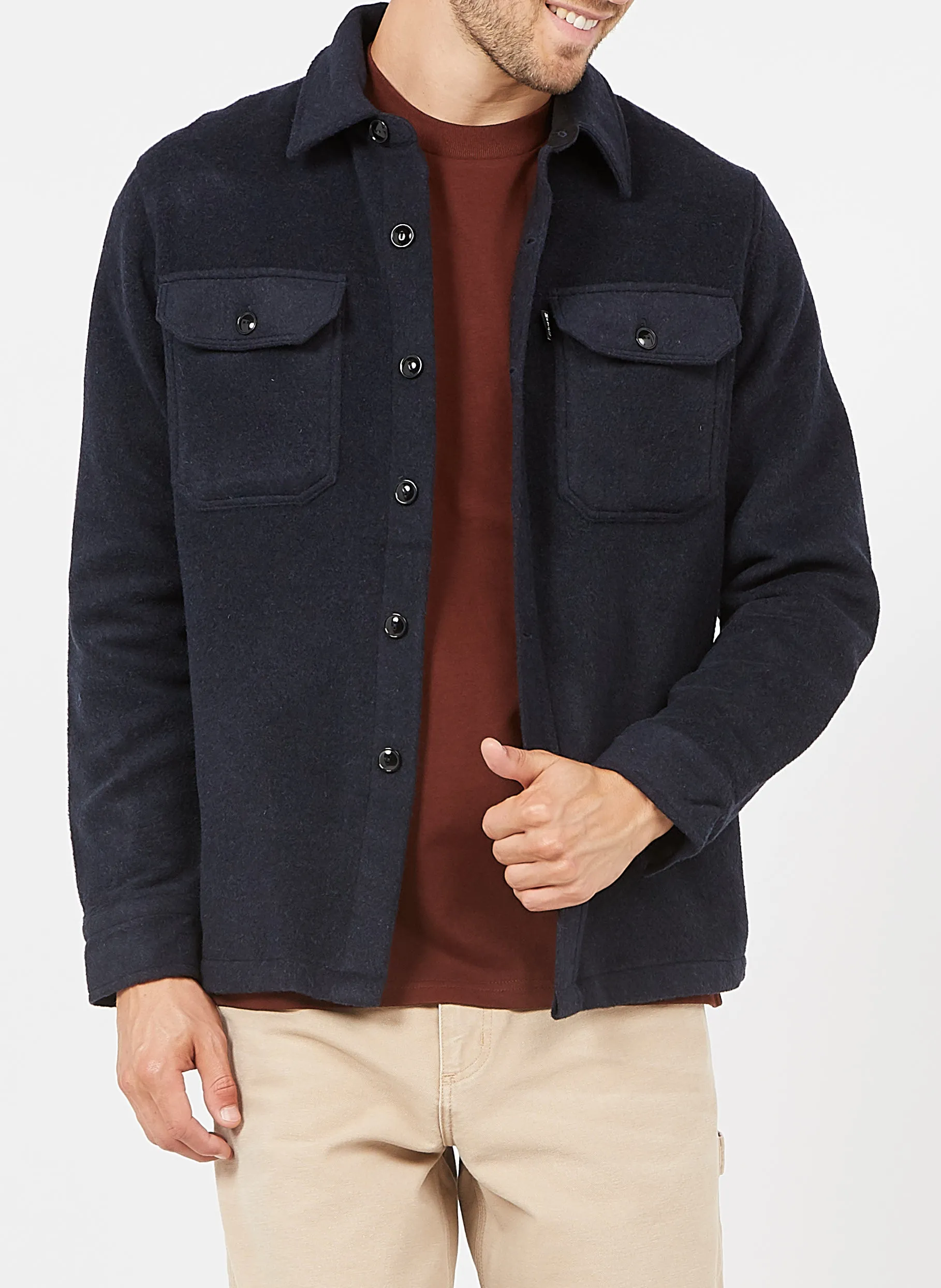 Surchemise col classique Bleu