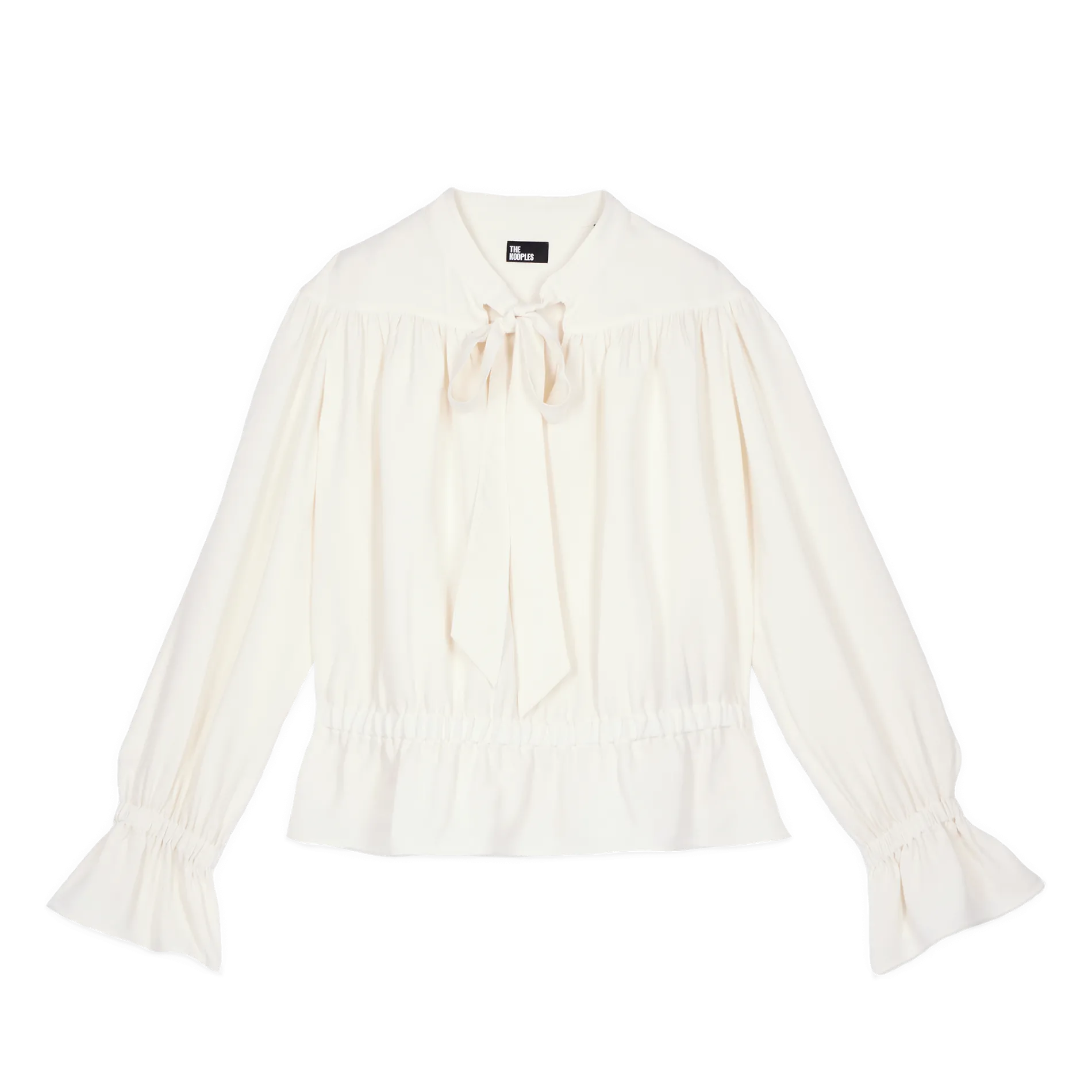 Top ample avec fronces Blanc