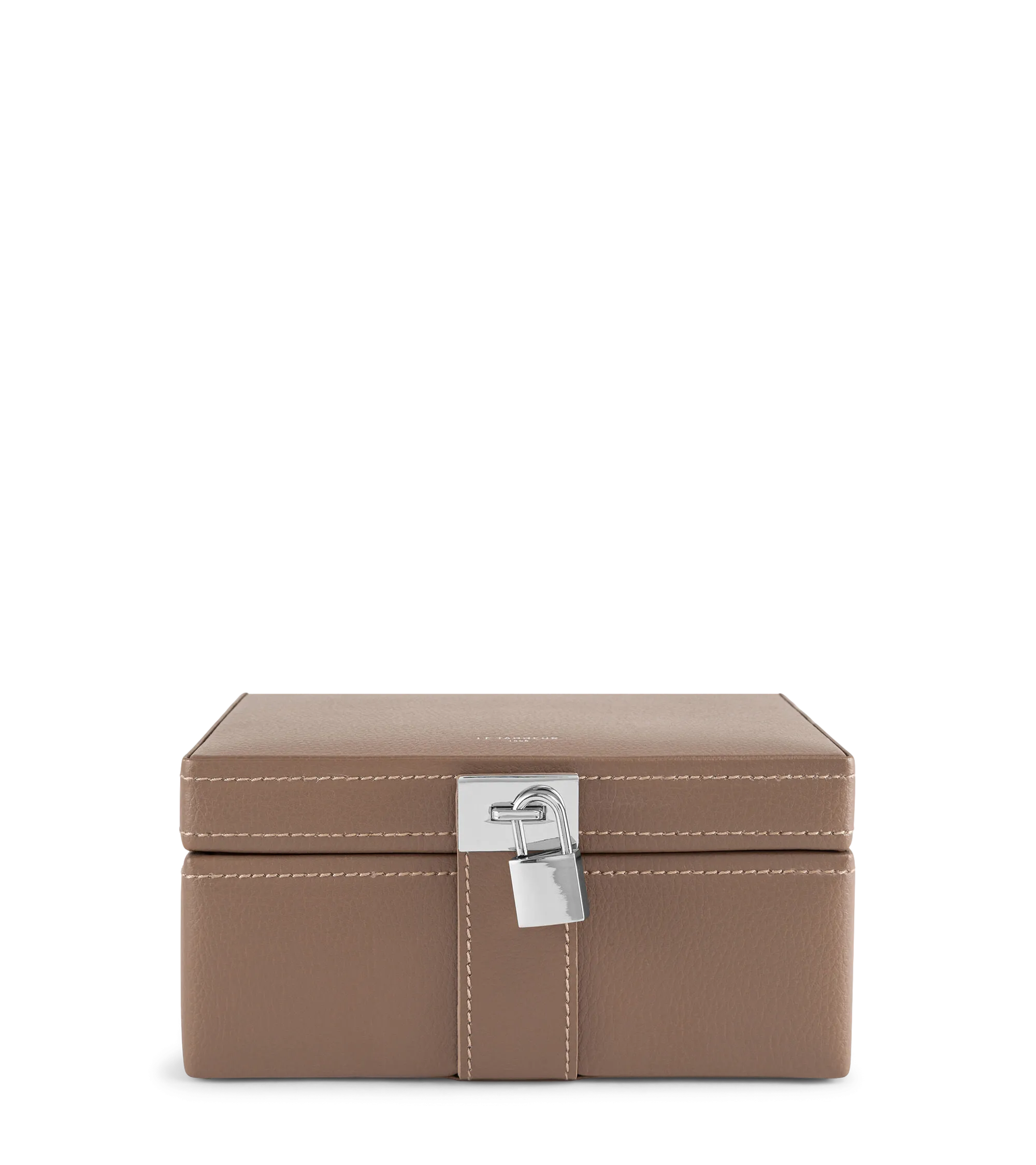 Boîte à bijoux en cuir Marron