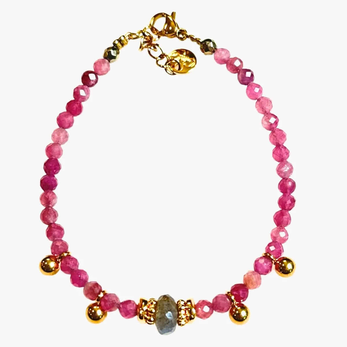 Bracelet tourmaline Rose ANUBHAV