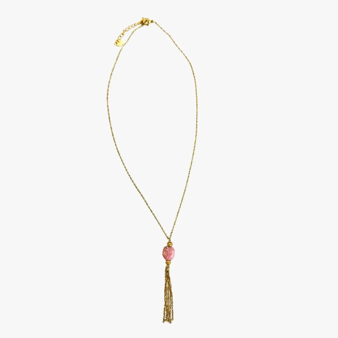 Collier rhodochrosite Rose SUDHIRA