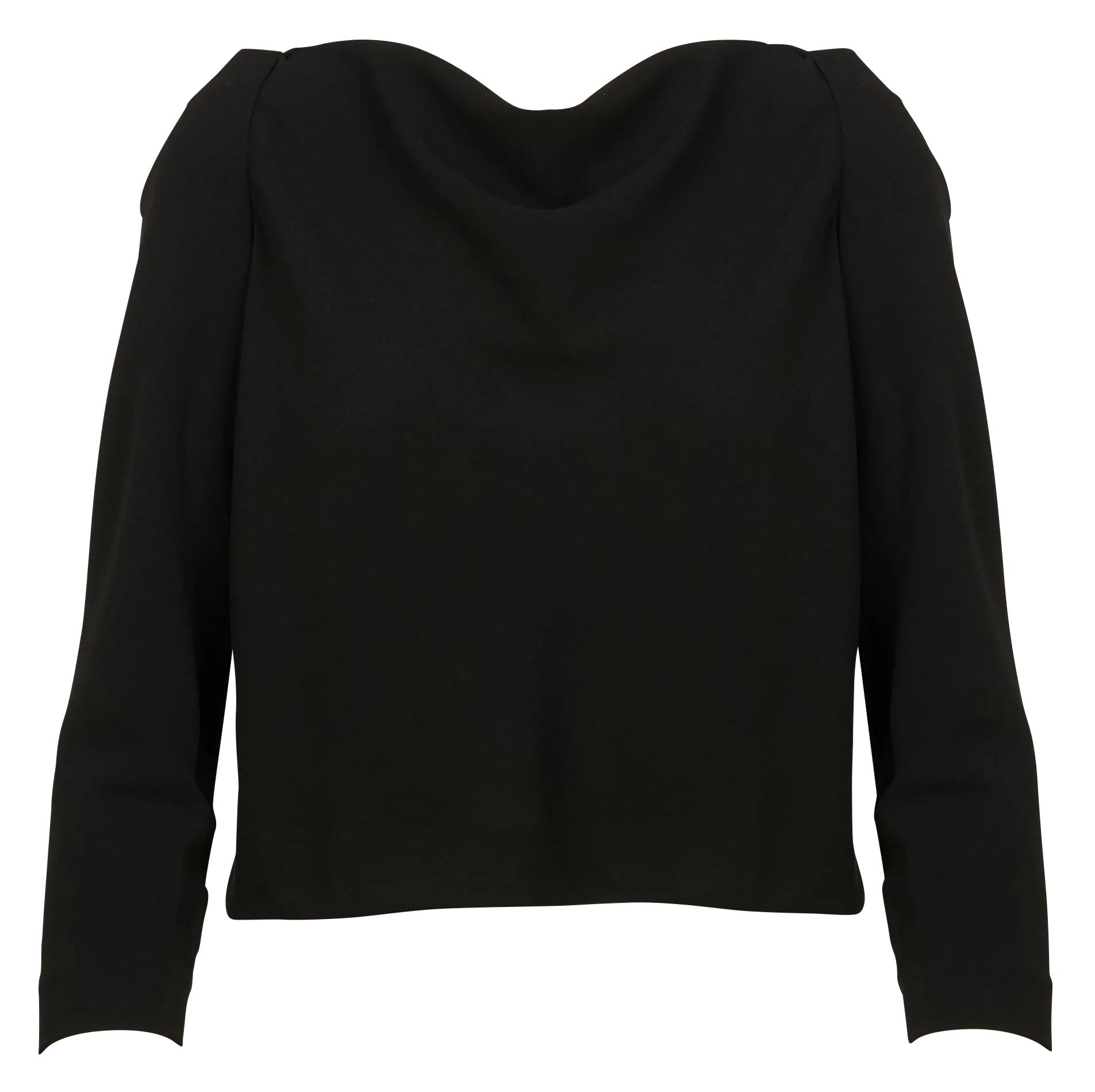 Top ample col bénitier Noir POANI